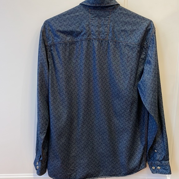 Produkt Shirt, Contemporary Danish Design, Size L, blue  and white Paisley - Picture 8 of 10